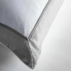 Isla Silver and White 100% Cotton Kingsize Duvet Set