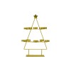 Xmas Tree Gold Tealight Holder x10 Indoor Decoration