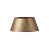 Hammered Antique Gold Iron Small Round Christmas Tree Skirt