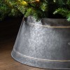 Starry Gold and Grey Iron Small Round Christmas Tree Skirt