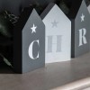 Christmas Grey & White Blocks Set of 9