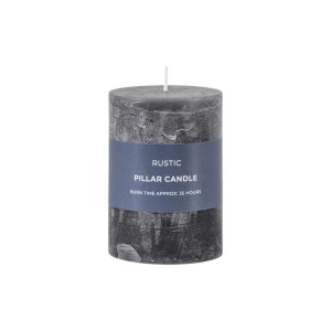 Rustic Set of 2 Slate Grey Small Round Pillar Candle Rustic Set of 2 Slate Grey Small Round Pillar Candle