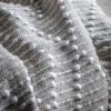 Regency Design Diamond Grey Cotton Woven Throw