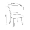 Bentley Designs Indus Rustic Oak 4 Seater Circular Dining Table & 4 Rustic Oak Upholstered Chairs in Gun Metal Velvet Fabric