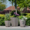 Maze Rattan Garden Furniture Cotswold 3 Shaped Tall Planters