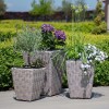 Maze Rattan Garden Furniture Cotswold 3 Shaped Tall Planters