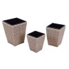 Maze Rattan Garden Furniture Cotswold 3 Shaped Tall Planters