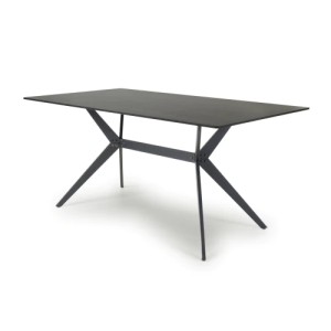 Shankar Timor 1.6m Sintered Stone Black Rectangular Dining Table Shankar Timor 1.6m Sintered Stone Black Rectangular Dining Table