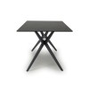 Shankar Timor 1.6m Sintered Stone Black Rectangular Dining Table