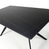 Shankar Timor 1.6m Sintered Stone Black Rectangular Dining Table