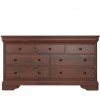 Willis & Gambier Antoinette Brown Wide 3 Over 4 Chest of Drawers