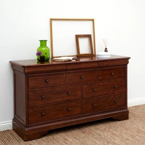 Willis & Gambier Antoinette Brown Wide 3 Over 4 Chest of Drawers Willis & Gambier Antoinette Brown Wide 3 Over 4 Chest of Drawers