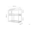 Birlea Furniture Adventure White Painted 3ft Single Bunk Bed