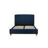 Birlea Furniture Brompton Midnight Blue Fabric Upholstered 5ft King Size Bed