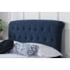Birlea Furniture Brompton Midnight Blue Fabric Upholstered 5ft King Size Bed