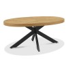 Bentley Designs Ellipse Rustic Oak Large Coffee Table