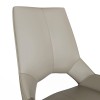 Mayfair Taupe PU Leather Swivel Dining Chair