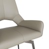 Mayfair Taupe PU Leather Swivel Dining Chair