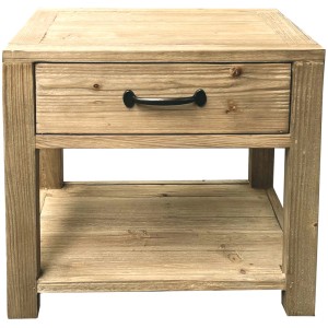 Divine Milton Reclaimed Lamp Table With Drawer Divine Milton Reclaimed Lamp Table With Drawer