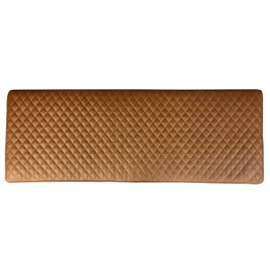 Divine Milton Brown PU Leather Large Diamond Stitch Bench Cushion Divine Milton Brown PU Leather Large Diamond Stitch Bench Cushion