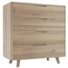 Bell and Stocchero Como Solid Oak Medium 4 Chest of Drawers