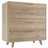 Bell and Stocchero Como Solid Oak Medium 4 Chest of Drawers