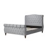 Birlea Furniture Colorado Grey Velvet Upholstered 6ft Super King Size Bed