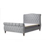 Birlea Furniture Colorado Grey Velvet Upholstered 6ft Super King Size Bed