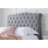 Birlea Furniture Colorado Grey Velvet Upholstered 6ft Super King Size Bed