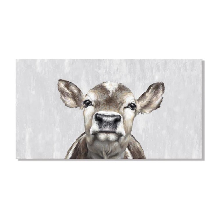 Jersey Girl Cow Handpainted Canvas Wall Art and Prints Jersey Girl Cow Handpainted Canvas Wall Art and Prints