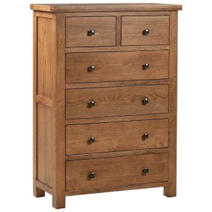 Divine Furniture Dortmund Rustic Oak Tall 2 Over 4 Chest of Drawers Divine Furniture Dortmund Rustic Oak Tall 2 Over 4 Chest of Drawers