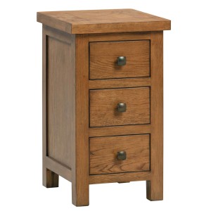 Divine Furniture Dortmund Rustic Oak Compact 3 Drawer Bedside Table Divine Furniture Dortmund Rustic Oak Compact 3 Drawer Bedside Table