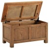 Divine Furniture Dortmund Rustic Oak Blanket Box