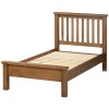 Divine Furniture Dortmund Solid Rustic Oak 3ft Single Bed Frame