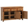 Divine Furniture Dortmund Rustic Oak 3 Door 3 Drawer Sideboard