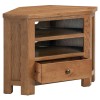 Divine Furniture Dortmund Rustic Oak Corner TV Unit