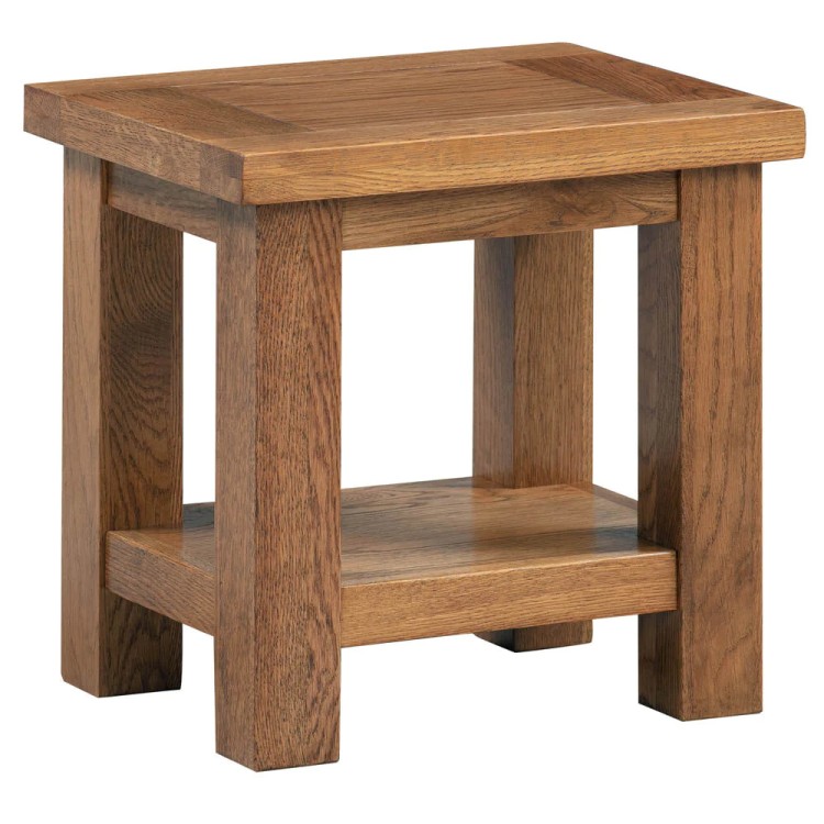 Divine Furniture Dortmund Rustic Oak Lamp Table