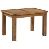 Divine Furniture Dortmund Rustic Oak Small Extending Rectangular Dining Table With 1 Extension