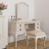 Willis & Gambier Ivory Painted 4 Drawer Dressing Table