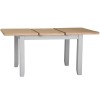 Piccadilly Grey Painted Furniture 4 Seat Extending Dining Table