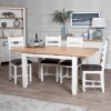 Piccadilly White Painted Furniture 4 Seat Extending Dining Table