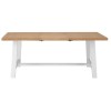 Piccadilly White Painted Furniture 6 Seat Extending Dining Table