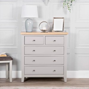 Piccadilly Grey Painted Furniture 2 Over 3 Drawer Chest Piccadilly Grey Painted Furniture 2 Over 3 Drawer Chest