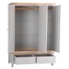 Piccadilly Grey Painted Furniture 3 Door Triple Wardrobe