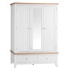 Piccadilly White Painted Furniture 3 Door Triple Wardrobe