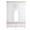 Piccadilly White Painted Furniture 3 Door Triple Wardrobe