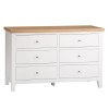 Piccadilly White Painted Furniture 6 Drawer Chest