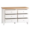 Piccadilly White Painted Furniture 6 Drawer Chest