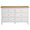 Piccadilly White Painted Furniture 6 Drawer Chest