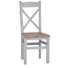 Piccadilly Grey Painted Furniture Cross Back Dining Chair